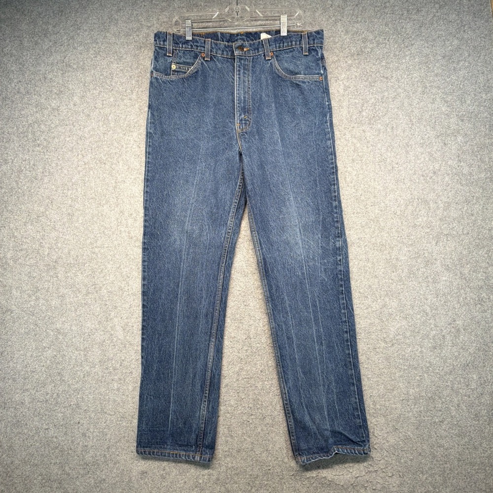 Vintage Levi's 505 Jeans Men's 38x32 (Fits 36x32) Orange Tab Made in USA 1995